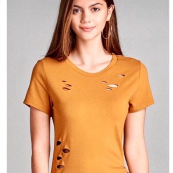 🦞 LAST ONE SMALL Mustard Tunic dress - Picture 2 of 2